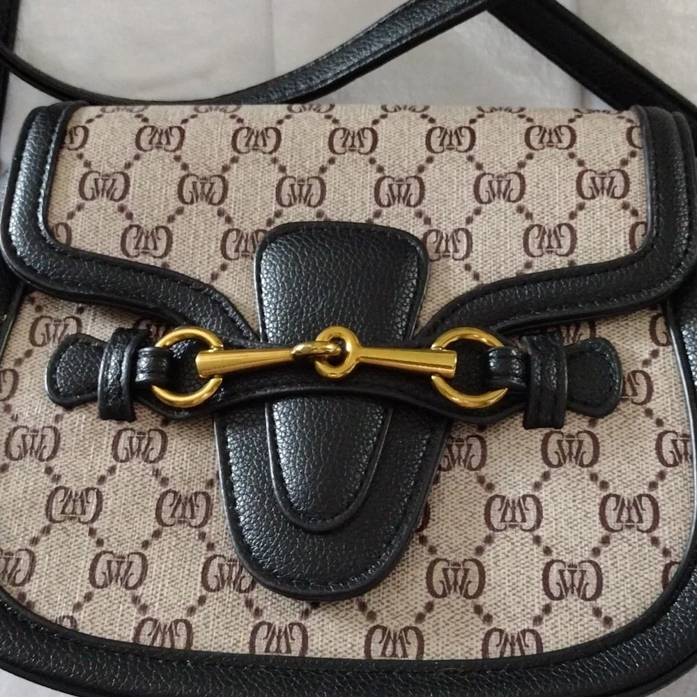 Elegant Brown and Gold Women's Bag - Picture 2 of 14